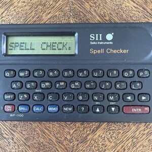 Vintage Seiko Instruments SII Spell Checker WP-1100 Works Great - Gift Student